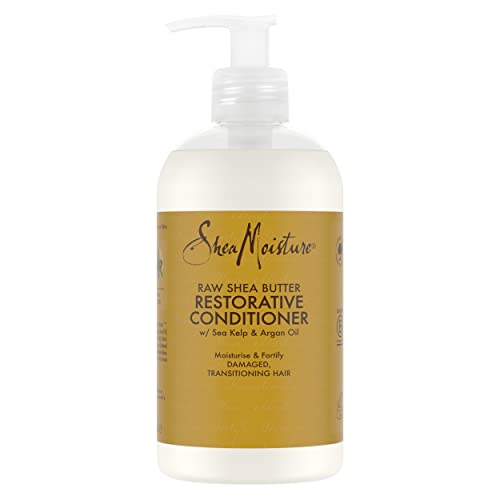 SheaMoisture Raw Shea Butter no silicones or sulphates Restorative Conditioner for transitioning, damaged hair 384 ml