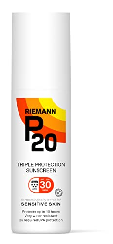 P20 Riemann SPF50 Sensitive Sun Cream 100ml, White & SPF30 Sensitive Sun Cream 100ml, White