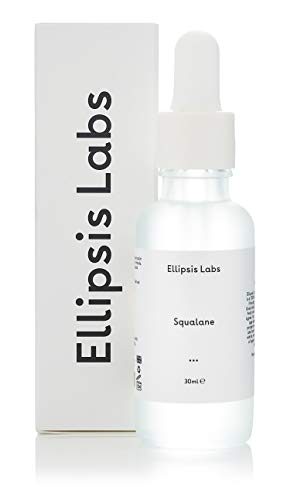 Squalane Oil by Ellipsis Labs, 100% Natural Olive derived Squalane Oil, a Deep Moisturiser for targeting Dry Skin with Anti-Ageing Properties 30m