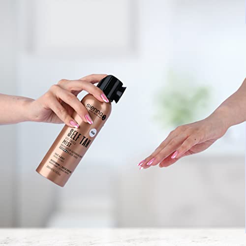 Sienna X SLEEP Q10 Self Tan Mist 200ml. Vegan Friendly, Quick Drying and Streak Free Formula With Natural Results. Enriched With Q10, Vitamin E a