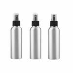 Pack of 3 Aluminium Essential Oil Spray Bottles Refillable Perfume Fine Mist Atomiser Empty Beauty Metal Spray Bottles Cosmetic Container Travel