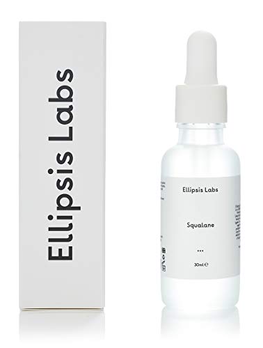 Squalane Oil by Ellipsis Labs, 100% Natural Olive derived Squalane Oil, a Deep Moisturiser for targeting Dry Skin with Anti-Ageing Properties 30m