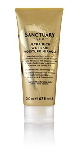 Sanctuary Spa Body Lotion, 200 ml, Ultra Rich Wet Skin Moisture Miracle for Dry Skin, Vegan and Cruelty Free(Packaging May vary)