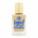 W7 Legend Foundation - Creamy Liquid Foundation for Poreless, Semi-Matte Medium Coverage - 28ml (Sand Beige)