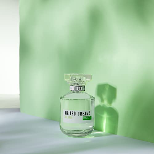 Benetton - United Dreams Live Free, Eau de Toilette - Long Lasting - Femenine, Fresh and Dynamic Fragance - Floral, Fruity and Citrus Notes - Ide