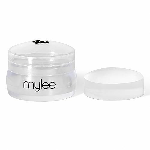 Mylee Stamp It Out, Nail Art Jelly Stamper with Silicone Cushion, Clear Transparent Stamping Tool for a Flawless French Manicure