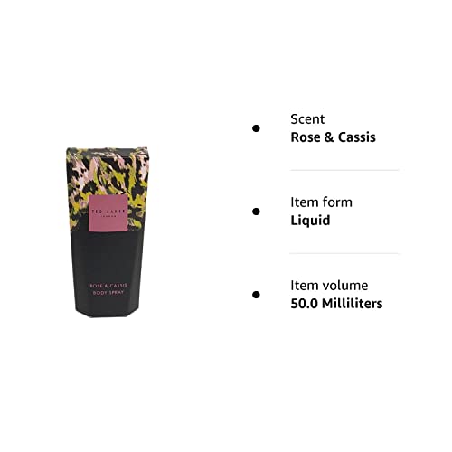 Ted Baker Body Spray 50ml Ladies Gift Present Boxed Ideal Stocking Filler PACK Of 1/3 (Rose & Cassis)