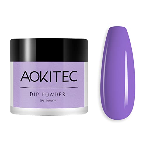 Aokitec 28g Dip Powder Clear Fashion Color Nail Dipping Powder French Powder Pro Collection System Nail Art Starter Manicure Salon DIY at Home Od