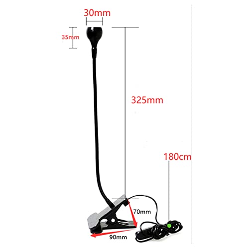 Layhou UV Lamp Nail Dryer, 3W UV Glue Curing Lamp, Ultraviolet Purple Glue Light, Ultraviolet UV Glue Lamp with Clip and Switch USB Input (Black)