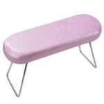 Nail Arm Rest Soft Pink Manicure Hand Pillow Professional Table Desk Station Microfiber Leather for Salon Home Use Nail Technician Beginner