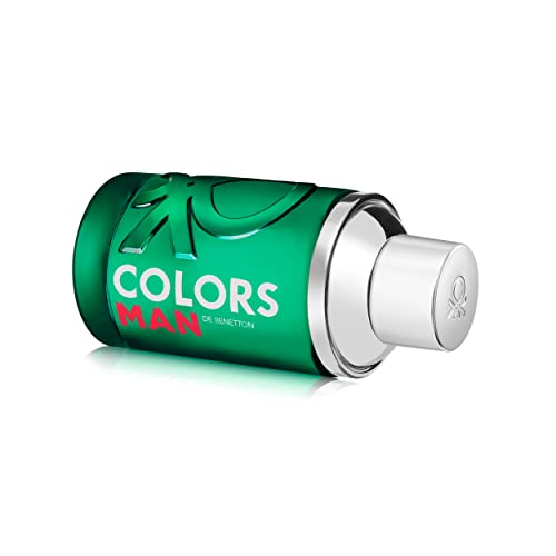 Benetton - Green from United Colors, Eau de Toilette Spray for Men - Long Lasting - Fresh, Elegant, Engaged and Masculine - Woody, Citrus, and Ve