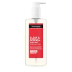 Neutrogena Face Wash, Clear and Defend plus Wash, 200 ml (Pack of 1)