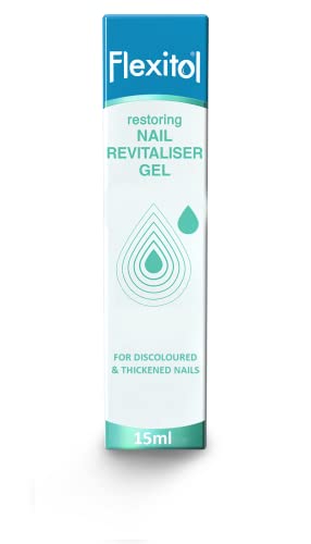 Flexitol Restoring Nail Revitaliser Gel 15ml, Triple Action Formula, Brightens, Softens and Conditions, For Hands and Feet