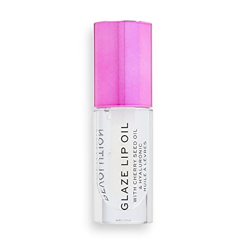 Makeup Revolution, Glaze Lip Oil, Nourishing Lip Oil, Glam Pink, 4.6ml