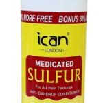 ican London Medicated Sulfur Braid Spray/Anti-dandruff Itch relief formula 500ml