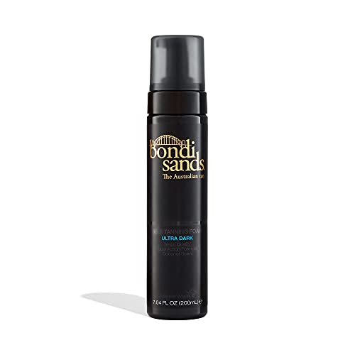 Bondi Sands Ultra Dark Self-Tanning Foam - Lightweight, Buildable Formula Gives a Sun-Kissed Glow for a Flawless Finish; Enriched with Aloe Vera;