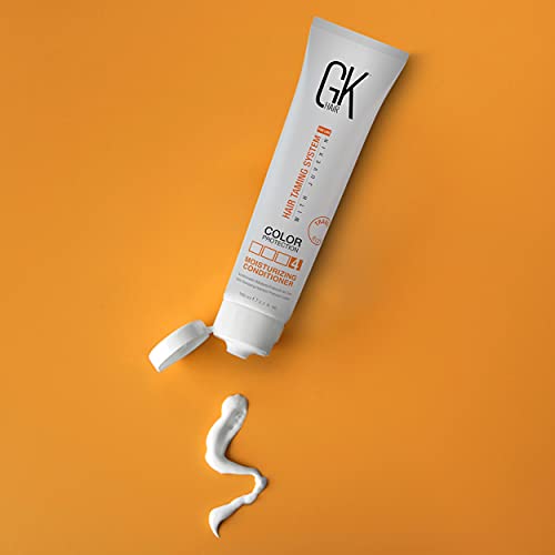 GK HAIR Global Keratin Moisturizing Hair Conditioner (100ml/3.4 Fl Oz) for Color Treated Dry Damaged Curly Frizzy Hair - Organic Paraben Sulfate