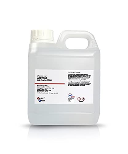 Pure Acetone - Acrylic Nail Remover Nail Polish Remover 99.8% (1L Jerry Container)