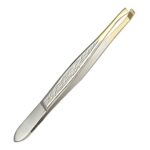iZhuoKe Professional Eyebrow Tweezers,Tweezers for Hair Removal,Stainless Steel Precision Tweezer for Eyebrows Plucking for Ingrown Hair Tweezers