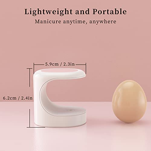 AISEELY LED Gel Nail Lamp, Mini USB UV Nail Lamp with 45° Convergent Light Beads, 60s Quick Drying Gel Nail Lamp for Nail Glue Gel & Gel Polish &