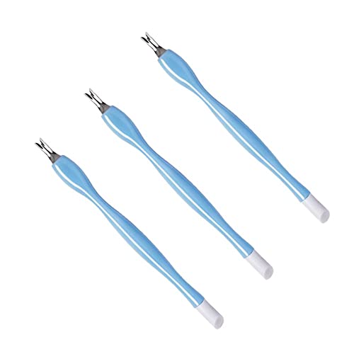 Lmyzcbzl Cuticle Trimmer, 3 Pcs Cuticle Remover, Cuticle Pusher, Nail Cuticle Remover, Nail Art Tools, Nail Cleaner Tool