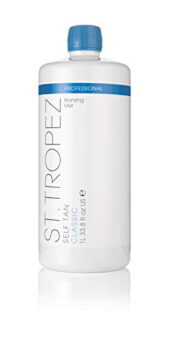 St.Tropez Professional Fake Tan Classic Bronzing Mist, Vegan Spray Tan Solution, 1L, 100 Percent Natural Tanning Active