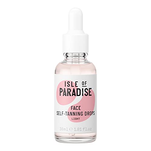 Isle of Paradise Self Tanning Face Drops Dark (30 ml) Add Self Tanning Drops to Skin Care Natural Ingredients & Vegan