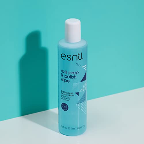 ESNTL Nail Prep & Polish Wipe | 300ml | Dual Purpose Formula | Prep Your Nails For Gels, Then Polish To A Salon Finish | Trusted by UK Beauty Ind