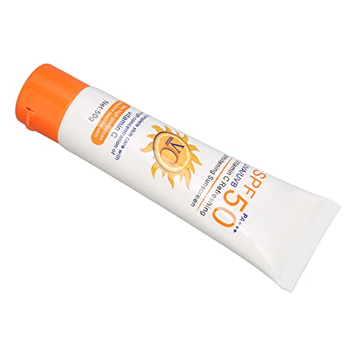 Face Sunscreen Lotion SPF 50 Moisturizing UV Protection Vitamin C Physical Sunscreen for Women Men 1.8 Oz