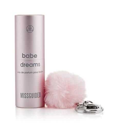 Missguided Babe Dreams Eau de Parfum pour Babe with Mini Pom Pom Keyring, Chypre Fragrance with a Modern Twist