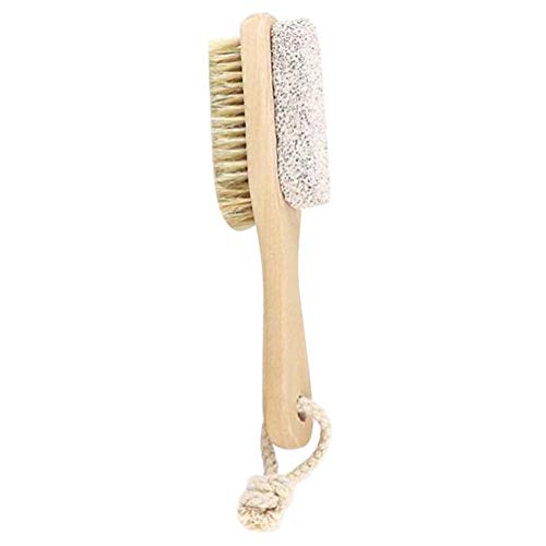 Healifty 2pcs Pumice Stone Brush Double Sided Pedicure Tools Hard Skin Remover for Hands Foot File Exfoliation
