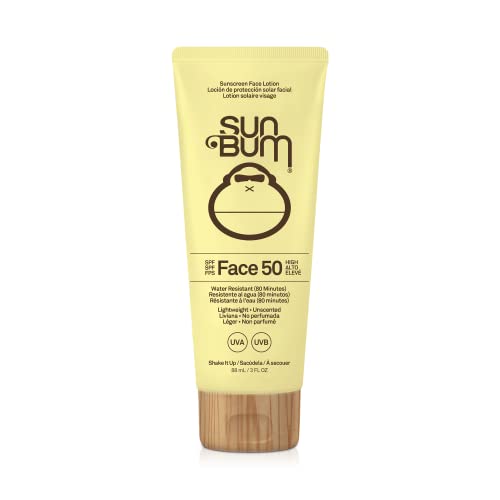 Sun Bum Original SPF 50 Sun Cream Face Lotion, Moisturizing Daily SPF with Vitamin E,Vegan and Reef Friendly, Broad Spectrum UVA/UVB Protection,