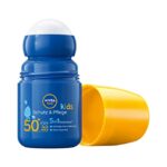 Nivea Sun Kids Protection & Care Sun Roller SPF 50+ (50 ml), Sun Cream Roll-On with SPF 50+, Extra Waterproof Sun Lotion for Children as a Practi