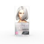 Colour Freedom Metallic Permanent Silver Blonde Conditioning Hair Dye. Infused with Shea Butter and Argan Oil for Ultra Glossy Conditioned Hair.