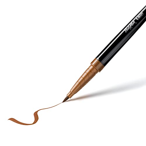 Bic BodyMark Collection Fine - Temporary Tattoo Markers, Cosmetic Quality for Use on Skin - Pack of 8 Assorted Colours, 6 Brush Tips and 2 Fine T