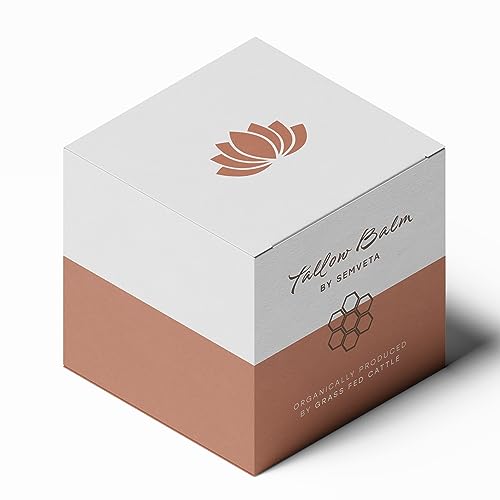 Honey Tallow Balm - 100% Grass Fed Moisturizing Tallow Balm For Sensitive Skin - Tallow Face Cream - Skincare, Tallow Butter, Honey - Tallow Balm