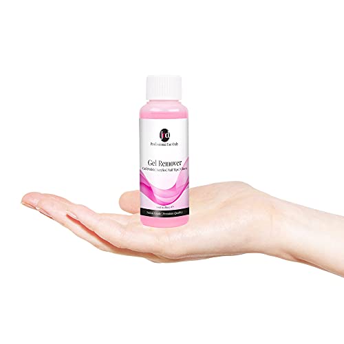 JND Gel Polish Remover with Acetone for Fast Action Removal of Nail Polish, Gels, Acrylics, Tips, and Glue (50ml)
