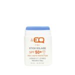 EQ | Mineral Sunscreen Face Stick SPF50+ - Very High Colored Sun Protection - Water Resistant - Ocean Friendly - For Kids and Sports Activites -