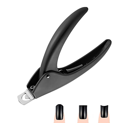 JeoPoom Nail Tip Clippers, Stainless Steel Nail Cutter, Acrylic Nail Tips Edge Cutter, Perfect for Men & Women