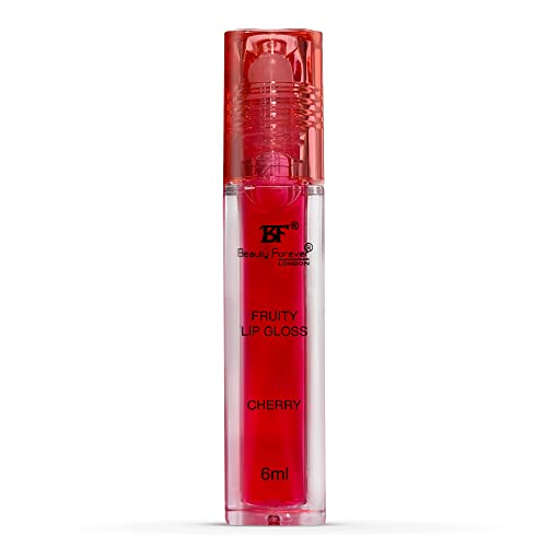 Beauty Forever Fruity Roll on Lip Gloss, Flavoured Lip Gel, Moisturising, Enriched Glossy Finish, Contain Minerals, Hydrating, Suitable for Pout