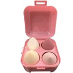 MUUK Makeup Sponge Blender 4 Pack Foundation Sponge Latex Free Beauty Blender Applicator With Sponge Holder Case Ideal For Foundation, Powder and