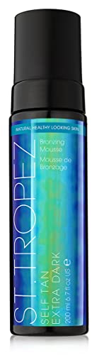 St. Tropez Fake Tan, Extra Dark Mousse, Vegan Self Tanning, 100 Percent Natural Tanning Active, PETA Certified, 200 ml