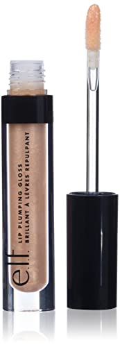 e.l.f. Lip Plumping Gloss, Hydrating, Nourishing, Invigorating, High-Shine, Plumps, Volumizes, Cools, Soothes, Champagne Glam, Shimmer, 2.7 ml (P