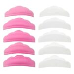 20 Pieces Silicone Eyelash Perming Curler Perm Pad Reusable Eyelash Perm Silicone Pads 5 Sizes Lash Lift Rods Makeup Beauty Tool for Different Le