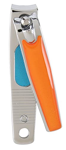 ColourBurst Nail Clippers – Heavy Duty Suitable for Finger Nails. Ideal Stocking Filler Men or Women. (Assortment: Colour May Vary to That Shown
