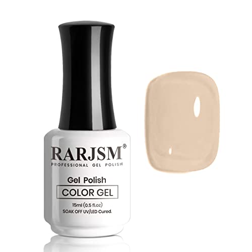 RARJSM Gel Nail Polish Milky Rose LED UV Gel Soak Off Clear Nude Light Pink French Manicure Transparent Jelly Nail Gel Polish Varnish Curing Requ