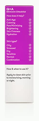 Q+A Azelaic Acid Balancing Serum, Containing Pore Minimising Zinc PCA and Antioxidants for Fresher and Smoother Skin, 30ml