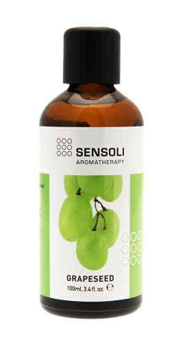 SENSOLI Sweet Almond Oil 100ml - Natural Unscented Moisturising Oil for Hair and Skin Care - in Glass Bottle