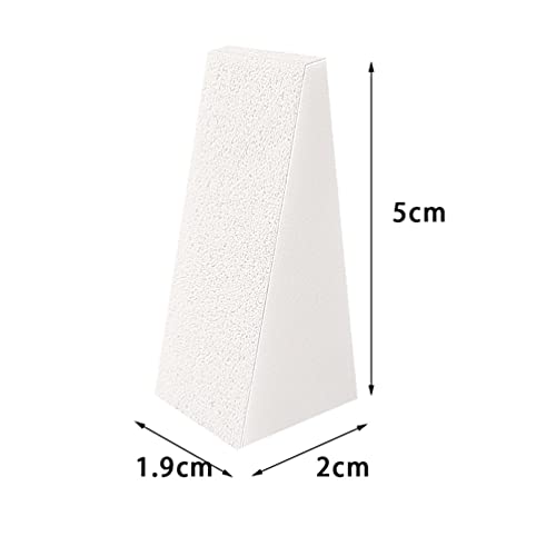 kuou 40pcs Nail Art Sponges, Triangle Make Up Sponges Cosmetic Sponge Wedges, Triangle Shape Makeup Foundation Beauty Tool