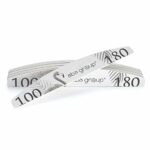 Aba Group 10-Pack Professional Nail Files Flaming Half Moon. Crescent 100/180 Standard, Disposable, Individually Packed, Safety Pack, File Set, M